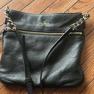 Kate Spade Jackson Street Black Leather Crossbody